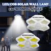 LED/COB Five Sided Solar Wall Lamp, Outdoor Human Body Induction Lamp, Household Courtyard Lamp, Road Fence Lighting Lamp