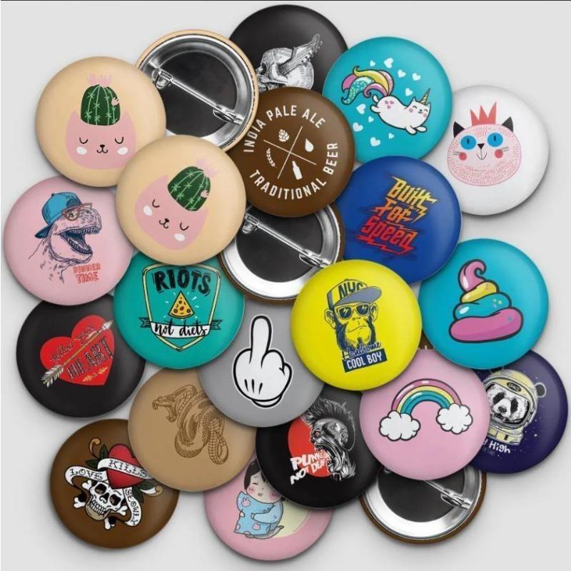 Custom Badge Pin Customized Buttons Personalized  Customize Brooches Lapel Button Badges Gifts for Kids Wholesale MOQ 10Pcs