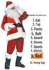 Weihnachtsmann Übergröße Extra Dickes Weihnachtskostüm - Klassischer Stil