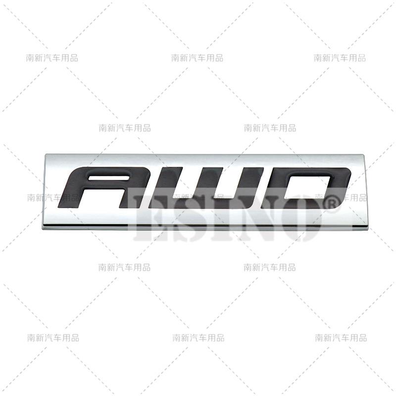 

3D AWD All Wheel Driving Logo Metal Zinc Alloy Adhesive Emblem Car Badge Body Trunk Fender Emblem for Vehicle