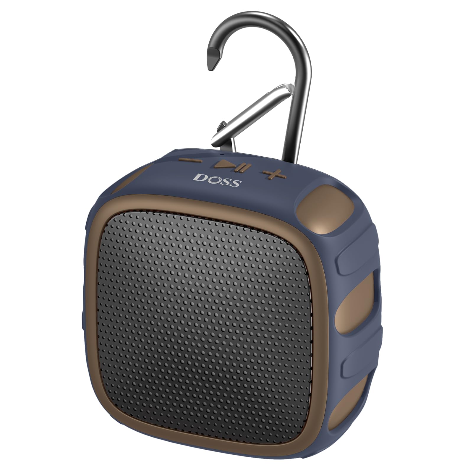 

DOSS Small Bluetooth Speaker IP67 Waterproof Shockproof 22 Hours Playback Wireless Stereo Portable Speaker Compact Microphone Compatible with Micro SD шоколадний