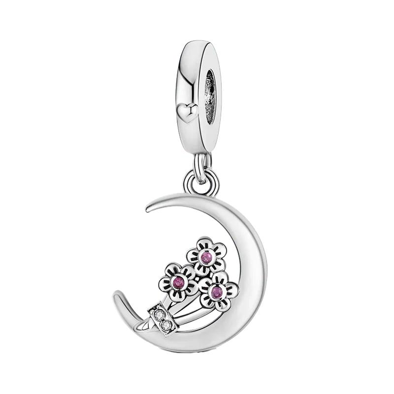 

медь Звезды Луна Подсолнух Цепочки Безопасности Бусина-Разделитель Шармы-Бусины Шармы-Бусины Совместимы С отверстием 4 мм Диаметр Браслеты Сделай Сам Ювелир