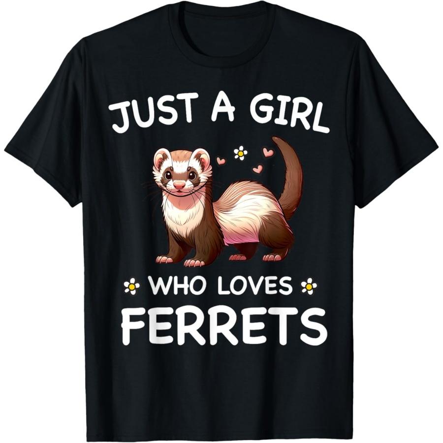 Игрушки для хорьков Мягкая игрушка хорек Девочки Любитель хорьков Смешная футболка S