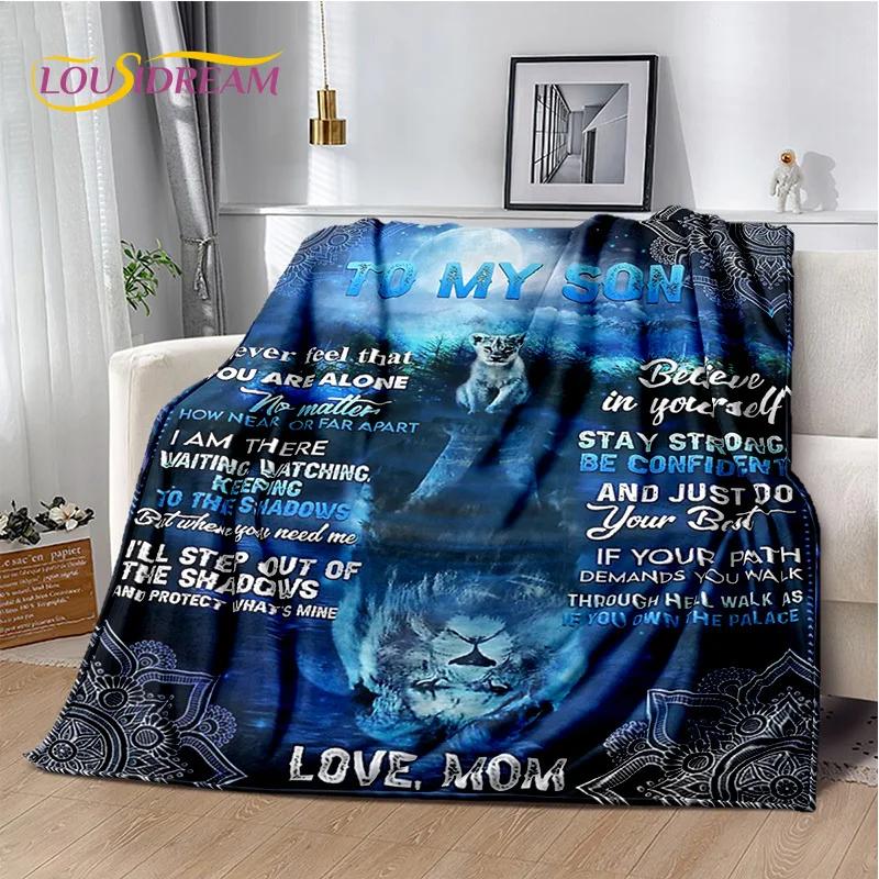 29 Style New Gift To My Son Daughter Grandedaughter Letter  Blanket,Soft Throw Blanket for Home Bedroom Bed Sofa Picnic Cover