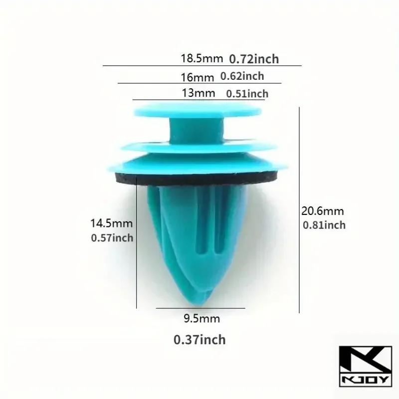 kkjoy 10/300PCS Auto Fastener Clips Rivet with Seal Ring Interior Parts suit for various cars