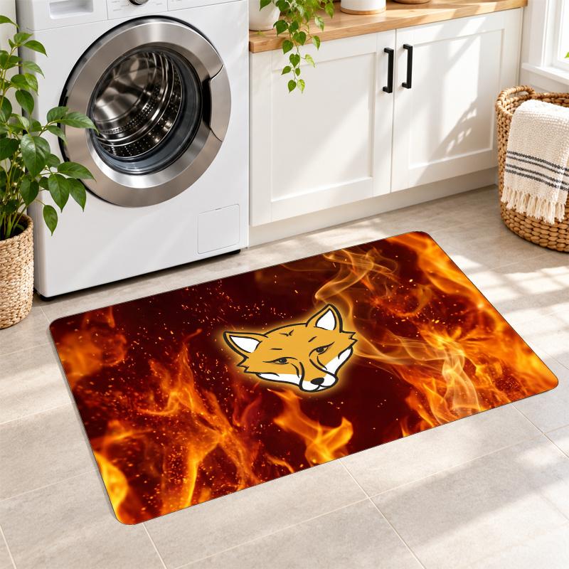 Flannel Kitchen Mat Leicester City Football Soft Area Rug Non Slip Floor Carpet Home Decoration