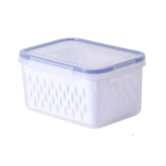 Pudełko do przechowywania owoców warzywnych z koszem spustowym Filtr wody Dobre uszczelnienie Zachowaj świeżość Wielofunkcyjny pojemnik do przechowywania Artykuły domowe