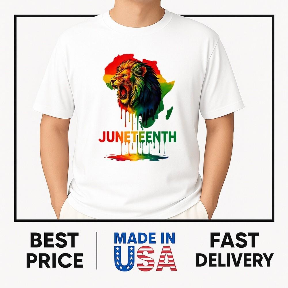 Juneteenth Lion African Pride June 19th Men Women & Adults T-Shirt HOT ITEM Unisex T-Shirt XXXXL