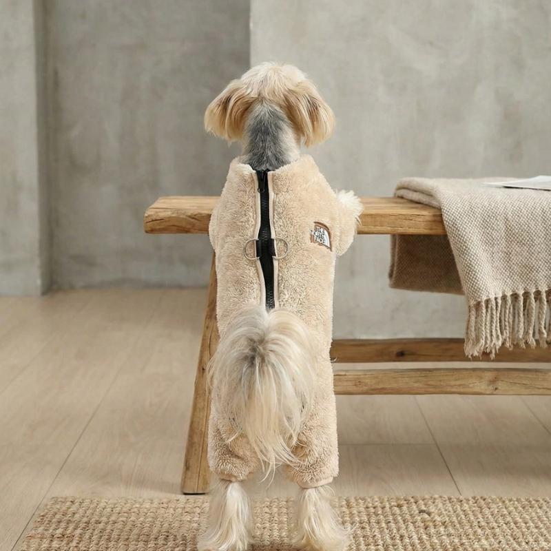 Abbigliamento per animali domestici, Giacca per animali domestici, Tuta calda in pile per cani di piccola taglia, Adatta per l'inverno