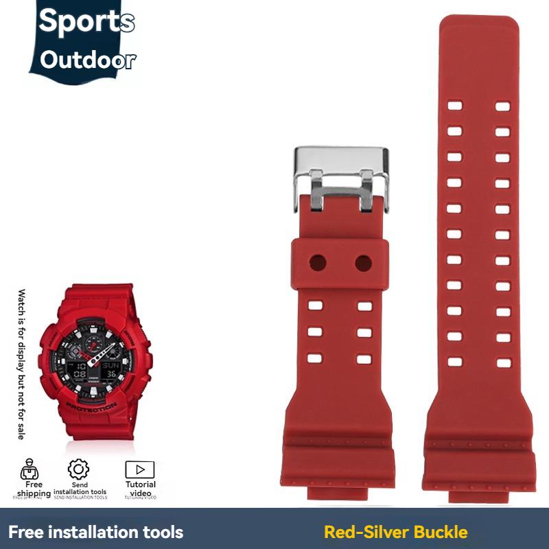 Pentru Casio G-shock Negru Auriu GA-110 GA-100 GA-120 Ga140 ga700 400 Rășină Silicon Curea Ceas Sport Bărbați Bandă Ceas Cauciuc 16mm