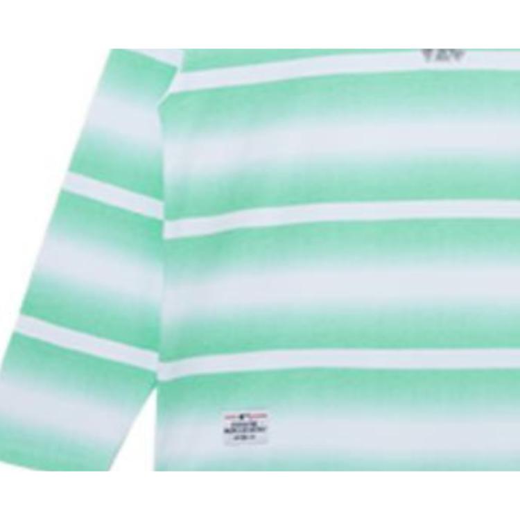 New Era MLB Color Block Gradient Striped Long Sleeve T-Shirt Unisex tops Green 13095657