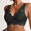 Zeriluna Seamless Lace V-Neck Push-Up Bra - Skin-Friendly, Breathable, Comfortable, Fashionable Design with Beautiful Back.