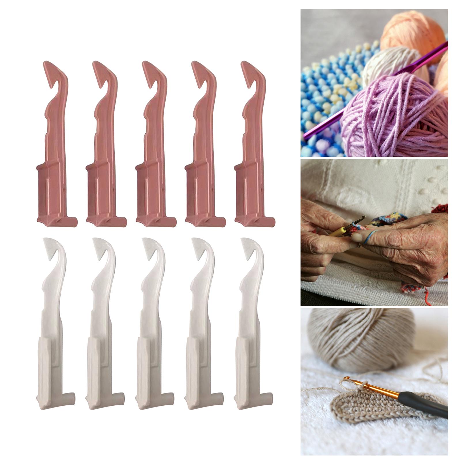 

Knitting Machine Crochet Hooks Replacement Parts Plastic Needle Set for Hand Cranked Model 22 40 48 Weaving Sewing Accessories