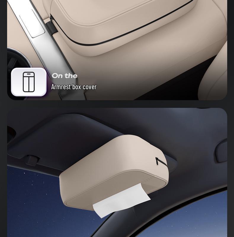 Shangjie H5 Tissue Box: Premium Hanging Car Seat Tissue Holder for 25 Models - Luxury Interior Decor Accessory