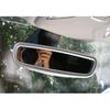 For Jeep Compass 17-2021 Matte Silver Interior Console Rearview Mirror Frame