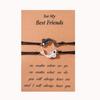 European & American Drip Oil Tai Chi Fish Best Friends Woven Bracelet & Necklace Set