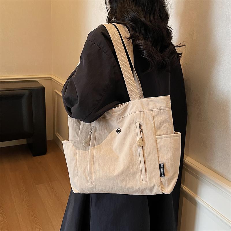 Women's Large Capacity Commuter Tote Bag Student Class Shoulder Bag