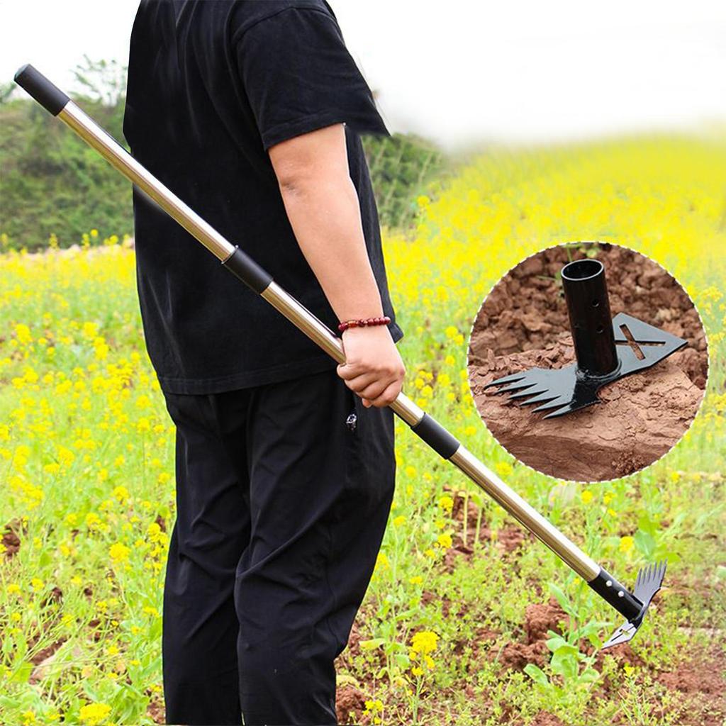 Narzędzie do pielenia Ogrodowe narzędzie do wyrywania chwastów Dwustronne Odporne na rdzę Dziurkacz Ergonomiczny design Do pielenia trawy w ogrodzie, na podwórku, w gospodarstwie