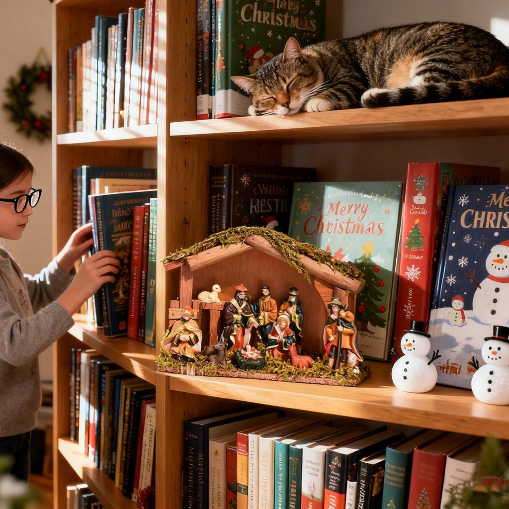 Nativity Sculptures Religious Holy Family Figurines Centerpiece Nativity Set Wooden Home Decor For Kitchen Table Indoor Home