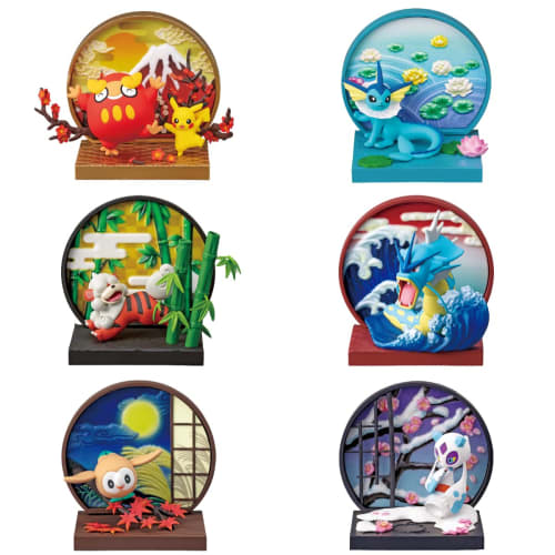 Re-Ment Pokemon Japanese Window 1 Box Approx. H70 x W140 x D55mm Made of PVC and ABS