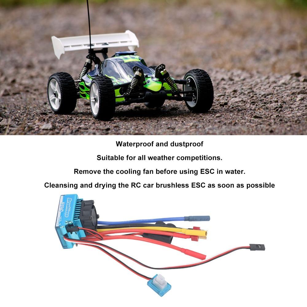 80A Brushless ESC Aluminum Alloy Electronic Speed Controller RC Car Brushless ESC For RC Car
