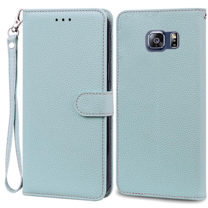 S6 Edge Case For Samsung Galaxy S6 Edge Case G925 Leather Flip Wallet Case For Samsung S6 S 6 edge Case G920 Wallet Cover Fundas
