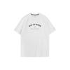 Letter Round Neck Short Sleeve T-Shirt Men Tops White ATSSA07-2