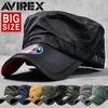 Authentic Avirex Work Large Big American Casual 7992540 18490000 Numbered Cap, Men's Size, Hat, Style, 100% Cotton, (JP, Size, 62.0 Cm, 64.0 Cm, C
