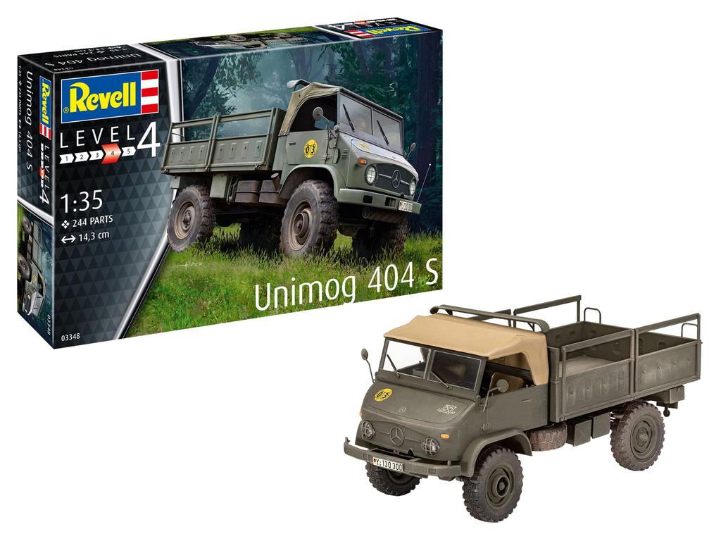 German Level German Army Unimog 404S Plastic Model 03348 1/35