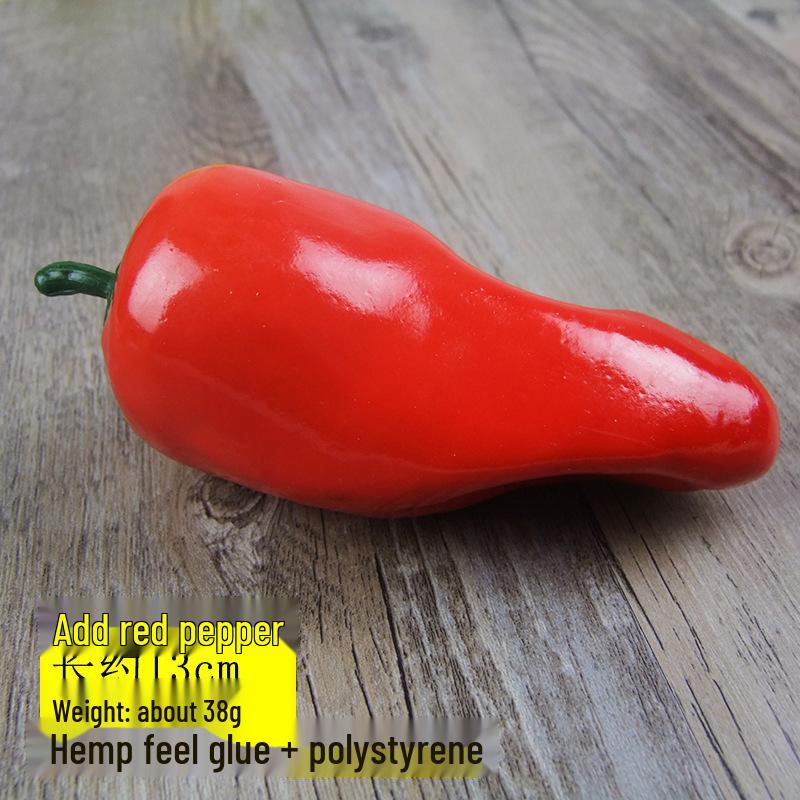 Simulated Chili Bell Pepper Fake Fruit Toy Model for Display