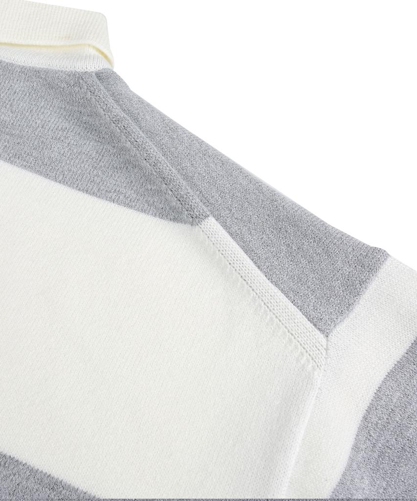 NODU Rugby Stripe Soft Knit [Gray]