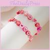 Love Heart Crystal Friendship Bracelet With Handmade Woven Design For Couples Gift