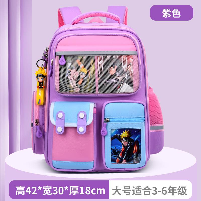 Baby new primary school schoolbag, male cartoon large-capacity children's schoolbag backpack