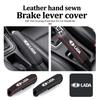 Handbrake Sleeve Leather Hand Brake Cover Car Accessories Interior For Lada Largus Priora Vesta Niva Samara Kalina 4x4 Urban