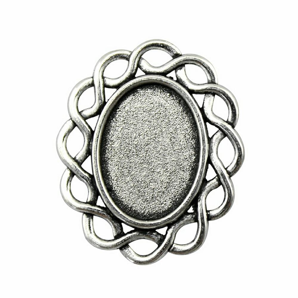 10pcs Fit 13x18mm Oval Glass Cabochon DIY Oval Cameo Cabochon Pendant Base Setting For DIY Jewelry Making