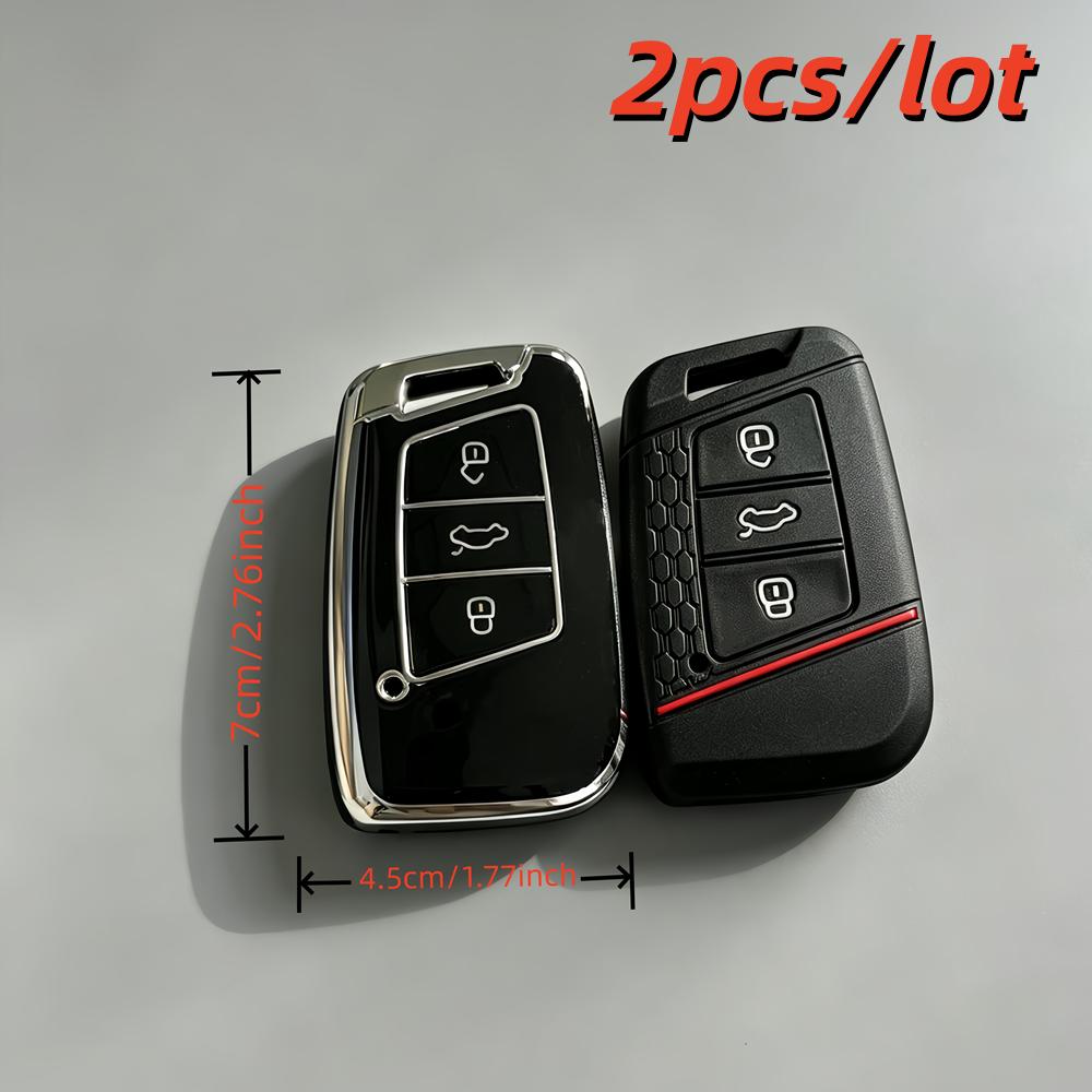 S/Lot Car Key Case Covers For Vw Volkswagen Magotan Magotan Gte Passat B6 B7 B8 Cc Arteon For Skoda Fabia Superb A7 Kodiaq