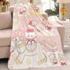 Kawaii Mikko Cartoon Blanket Warm Soft Suitable For Bedroom Sofa Bed Living Room Office Travel Camping Gifts