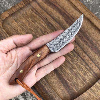 Damascus Pattern Stainless Steel Kitchen Fruit Knife Boning Knife Cleaver Vegetable Knife Cutter