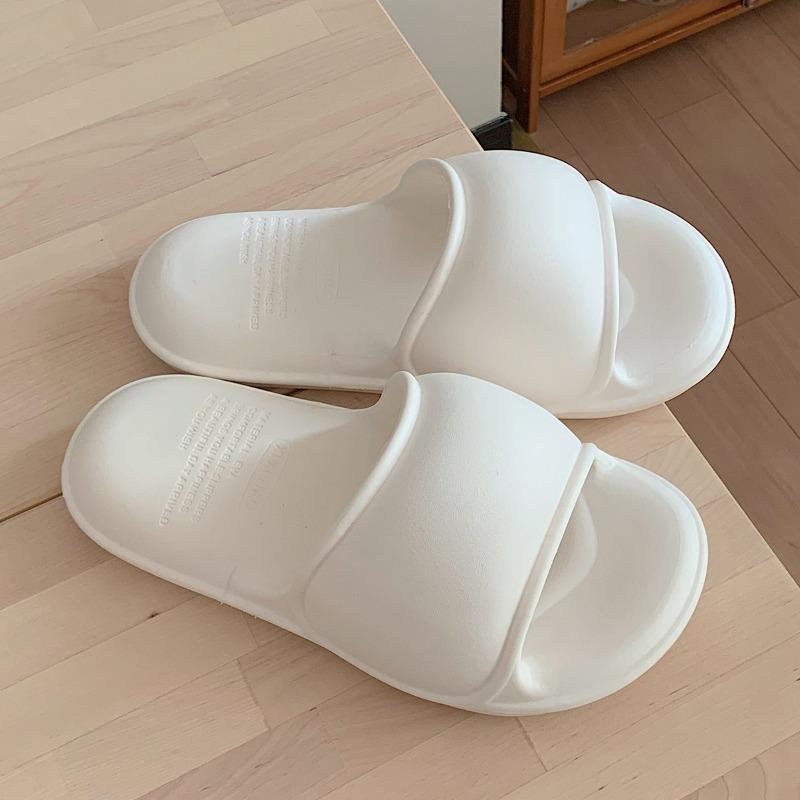 New Home Bedroom Shoes: Casual, Simple and Comfortable One-shoulder Flip-flops