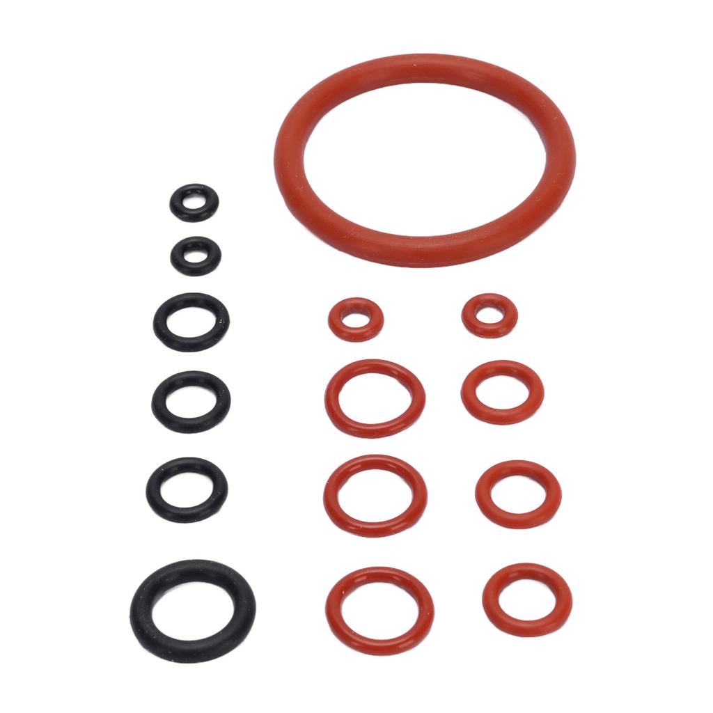 Coffee Machine O     Kit Silicone Coffee Machine Large and Small Gaskets for Replacement Black and Red