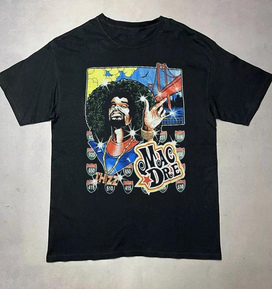 Men's and Women's T-shirts Hot MAC DRE Singer Shirt Country Music Black S-234XL T-Shirt C1414