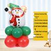 Christmas Decor Set: Snowman, Santa, Snowflake & Tree Balloons