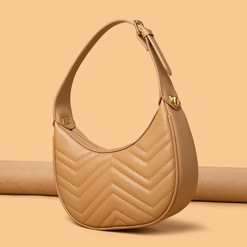 Leather Fashion Armpit Bag Summer Foreign Casual Shoulder Messenger Bag Simple Fashion Tote Bag Women
