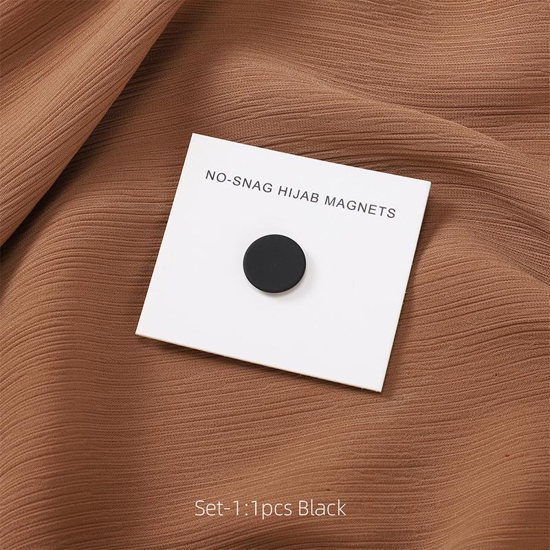 Multi-Color Matte Magnet Hijab Pins for Women Shawl Headscarf Strong Magnetic Button Headscarf Accessories Magnetic Brooch