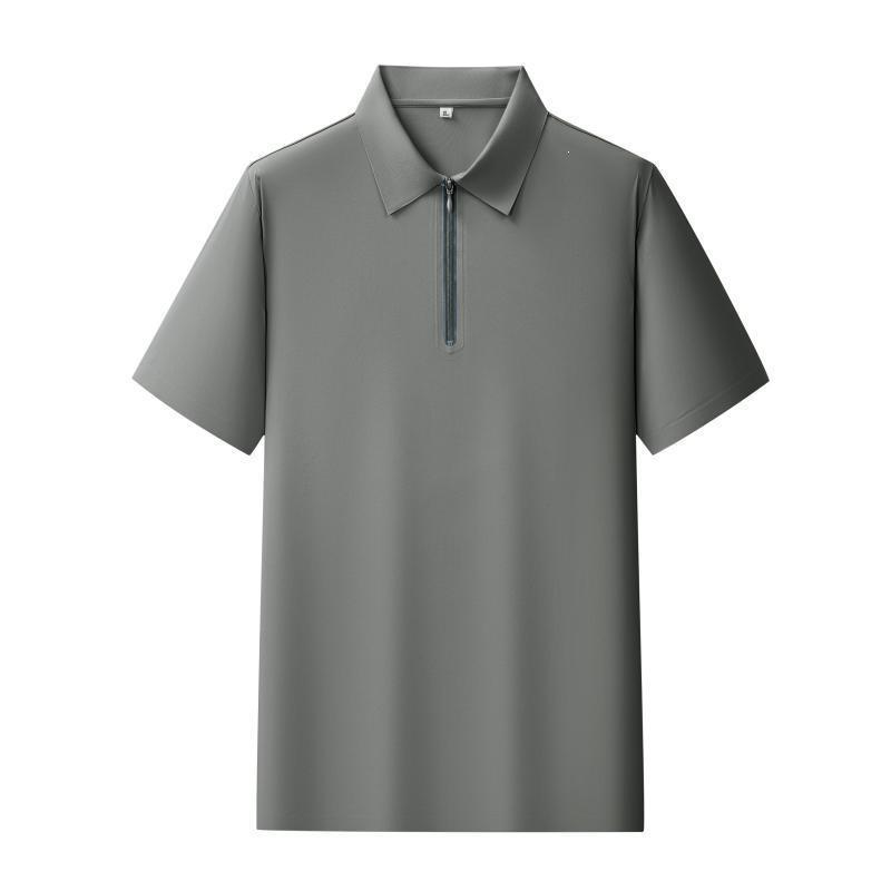 Durable Breathable Seamless POLO Logo Business Workwear Lapel T-shirt for Summer