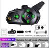 Motocyklová přilba Bluetooth Headset Bezdrátový interkom pro skupinový interkom pro 6 jezdců Intercomunicador Waterproof Music Share