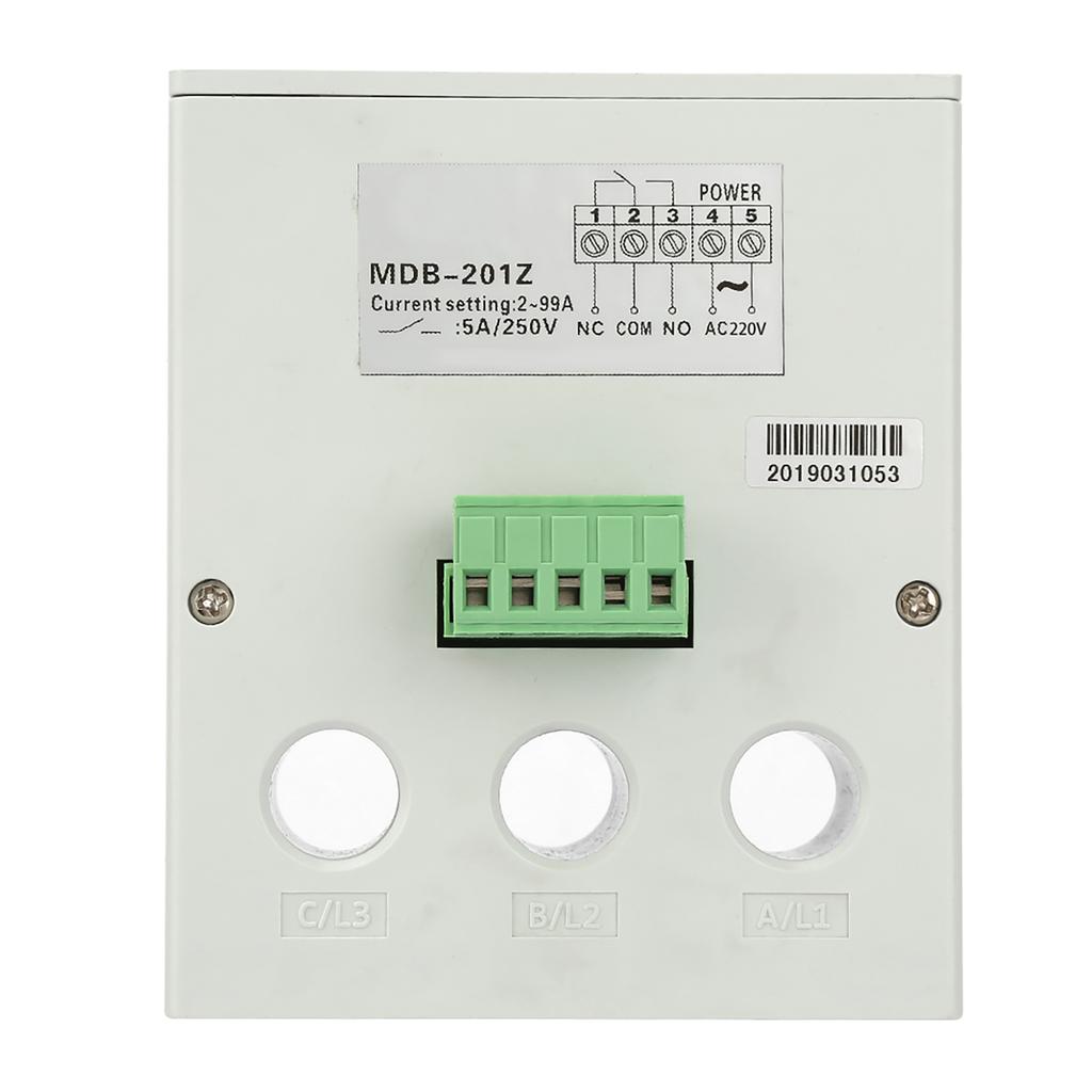220V AC Digital Electric Motor Protector 2 99A Overload Phase Loss Protector with Display(220V)
