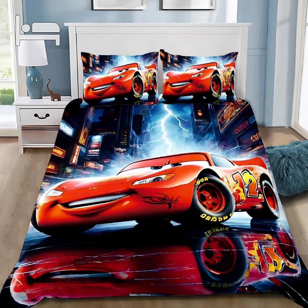 3D Print Racing Lightning Mcqueens Bedding SetGirls Adult Single Twin Queen Size Duvet Cover Pillowcase Bedding