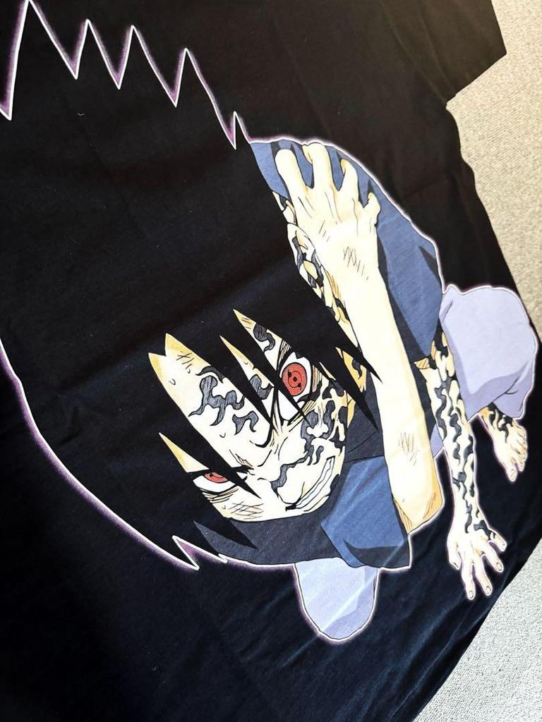 [USED] Naruto Sasuke Anime T-shirt, size XL