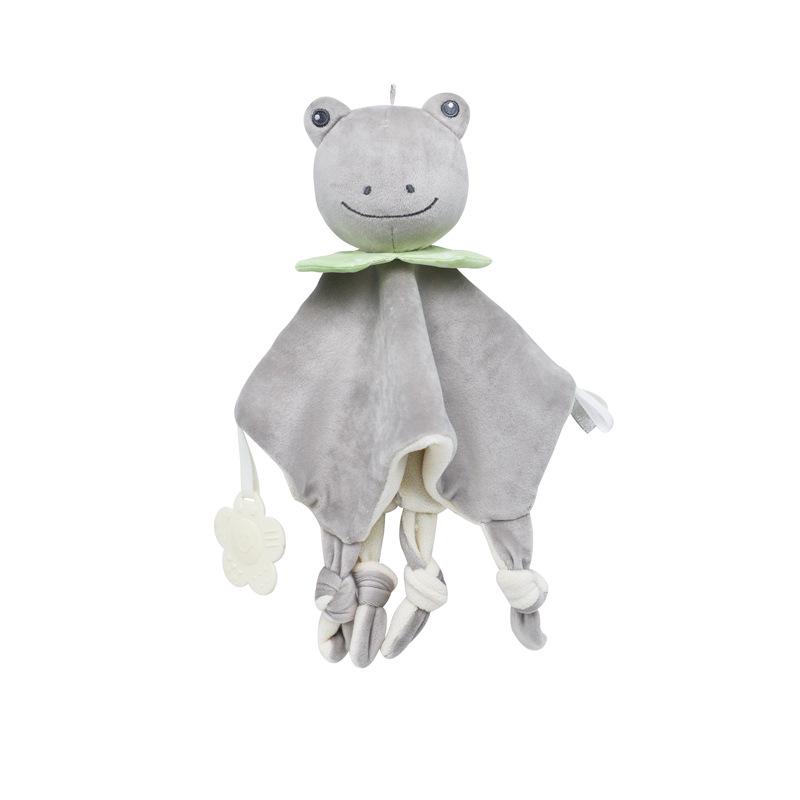 Infants  Cute Cartoon Animal Chewable Soothing Towel for 0-1 Year Olds 28x28 cm